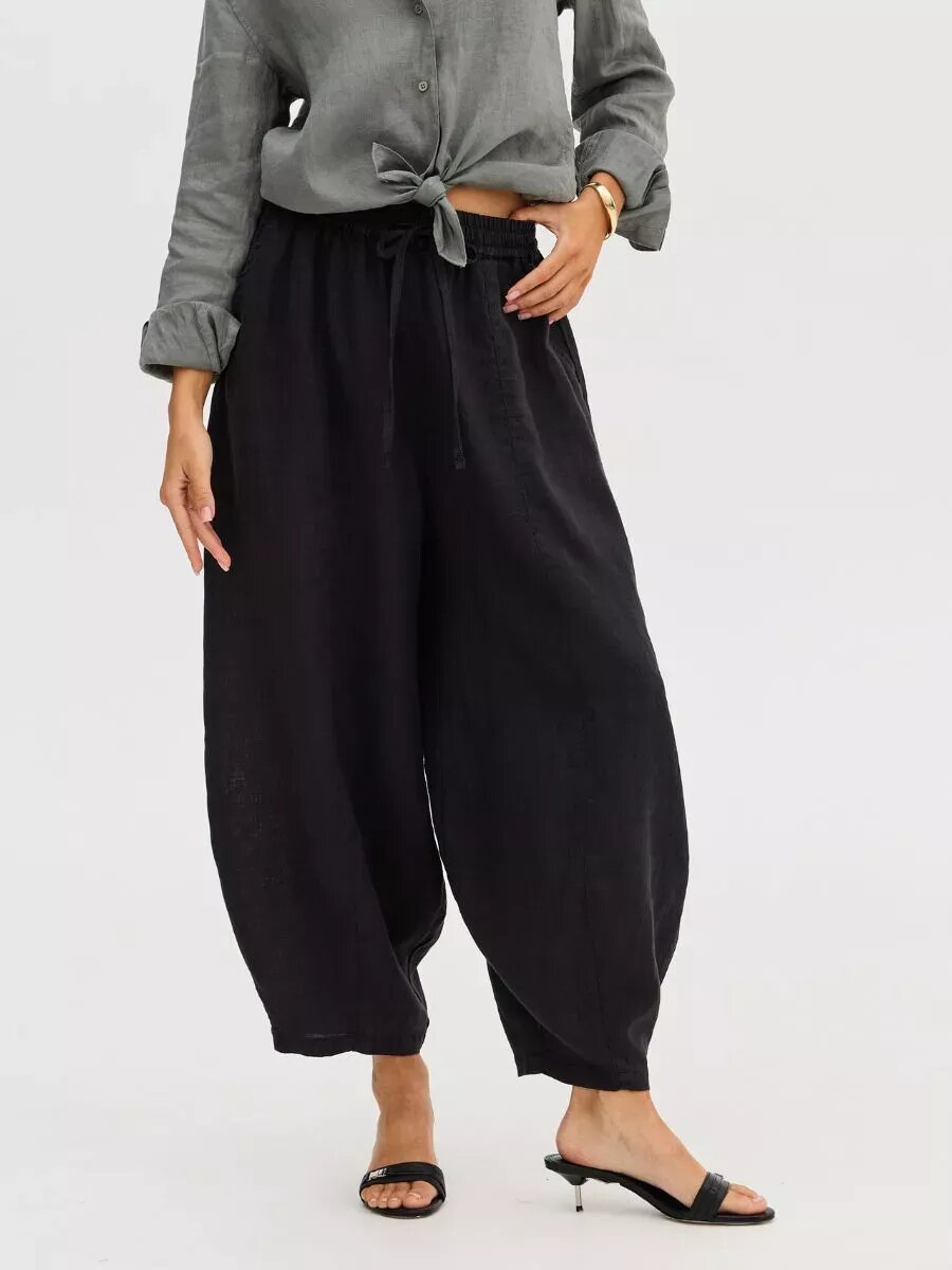 Брюки багги NORVEG Linen, размер L-XL/50-52, черный