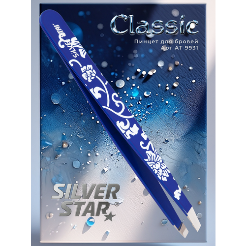 фото Пинцет для бровей профессиональный silver star ат 9931 серии classic