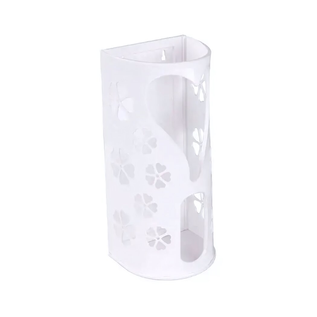 Корзина для пакетов пластиковая с ажурным декором цвет в ассортименте органайзер для кухни