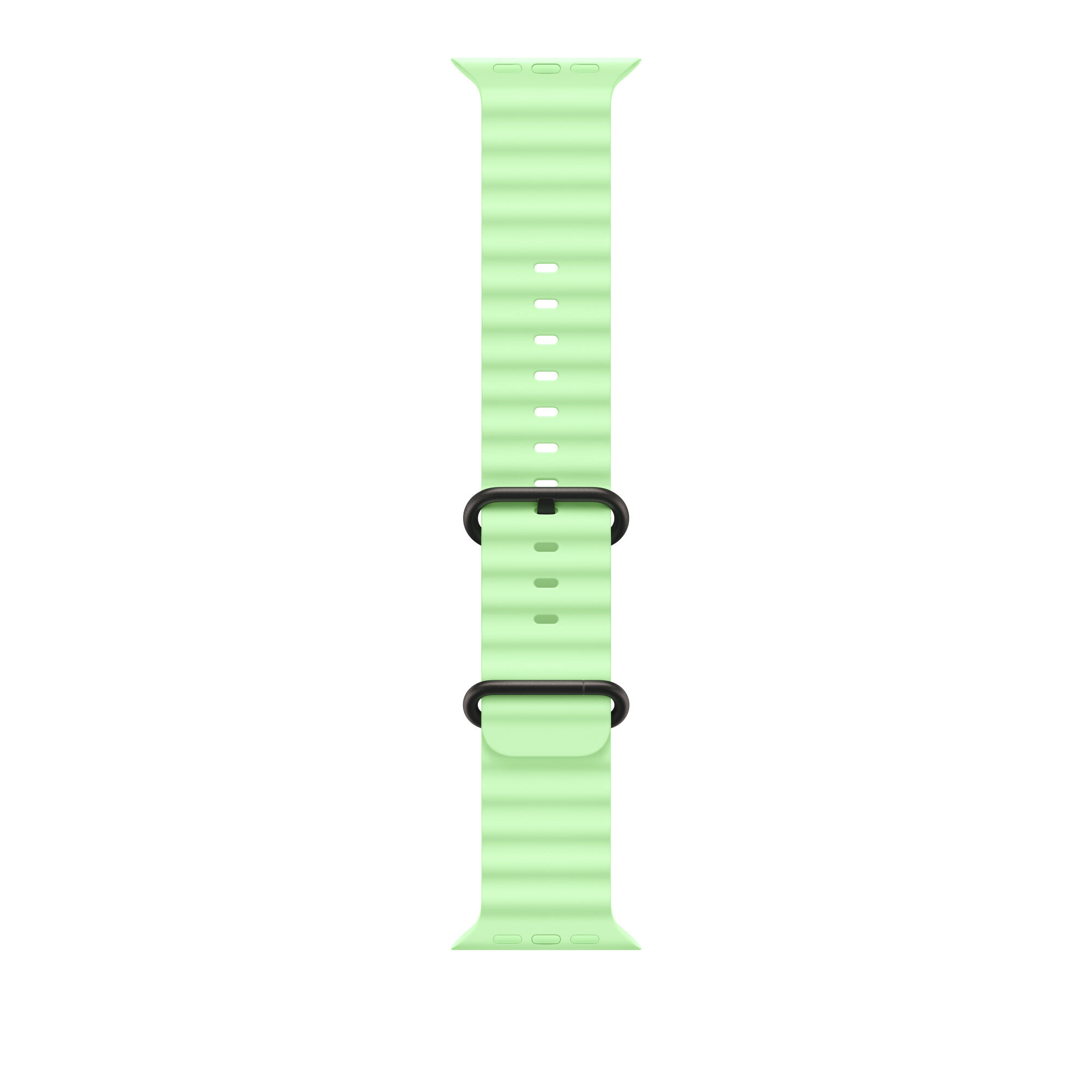 Ремешок Apple Watch Ulta 49mm Neon Green Ocean Band - Black Titanium Finish оригинал