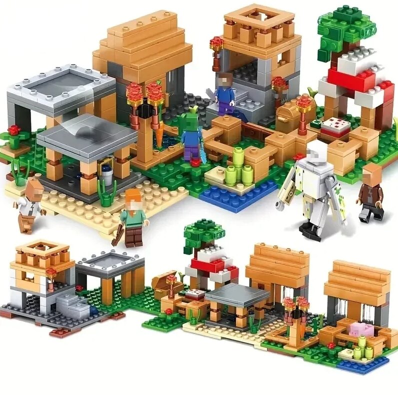 Конструктор Minecraft My world SJ8802 Деревня Манкрафт 562 детали