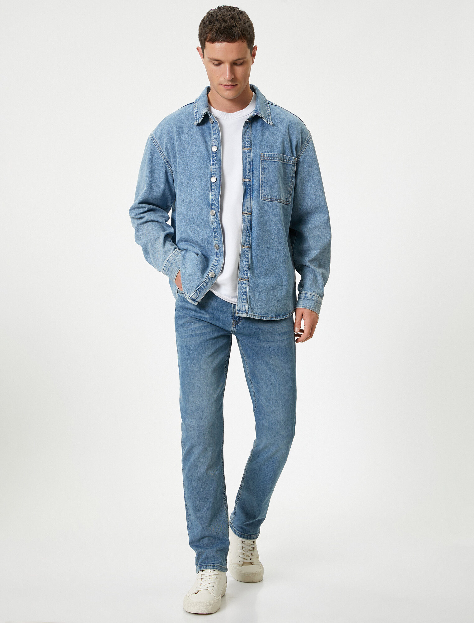 Джинсы KOTON размер W30 L30 (рост 176 см) синий