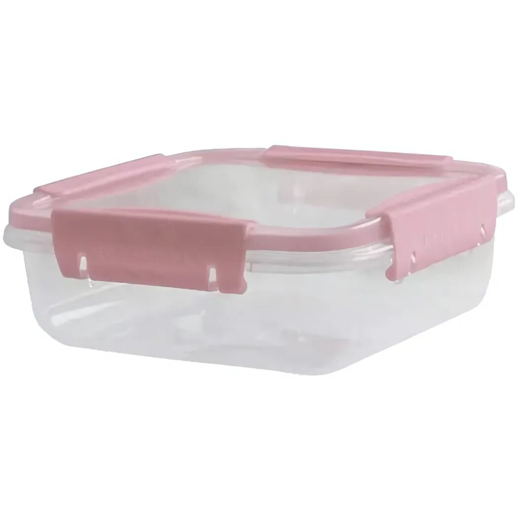 Контейнер для продуктов 08л «Butterfly» герметичный розовый для хранения
