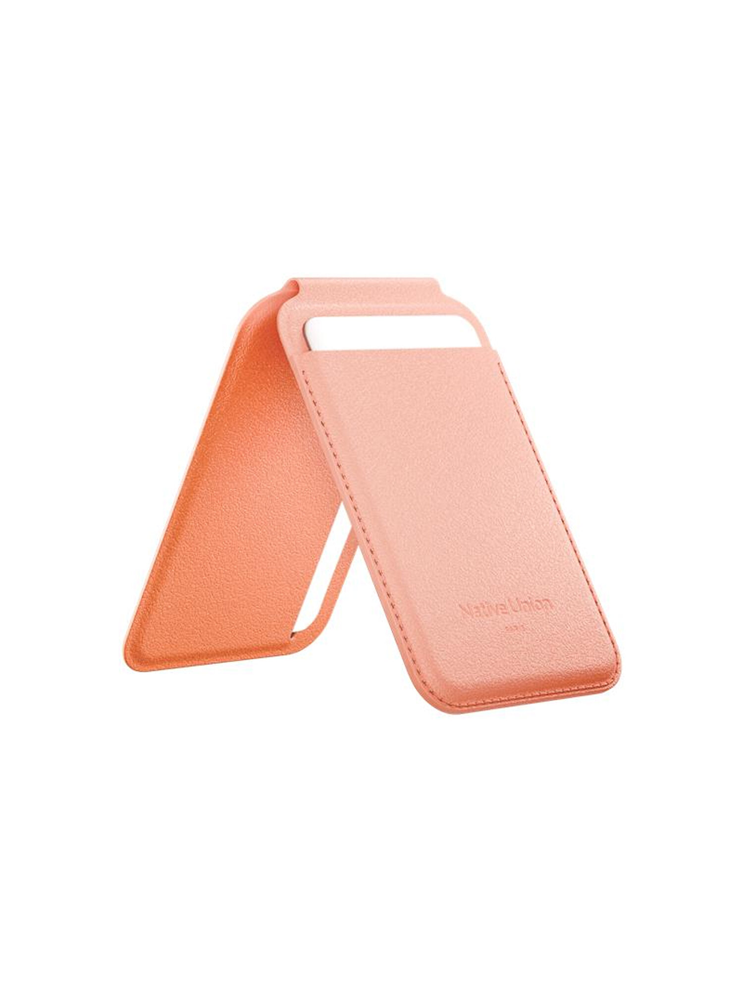 Картхолдер магнитный для пластиковых карт Native Union Active Wallet Stand цвет: абрикосовый