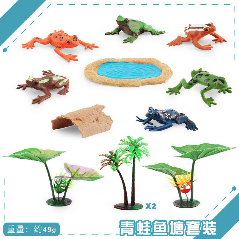 Набор аксессуаров для пруда с лягушками из pvc и красивыми кувшинками пруд с лягушками