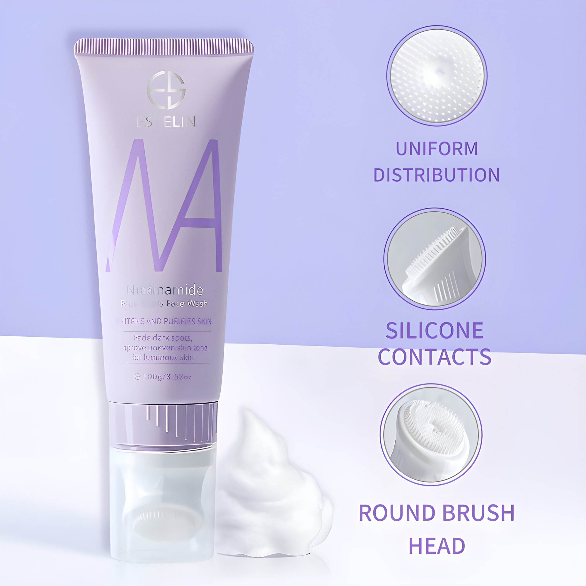 Очищающее средство для лица Estelin Niacinamide Fade Spots Face Wash(100 g.)