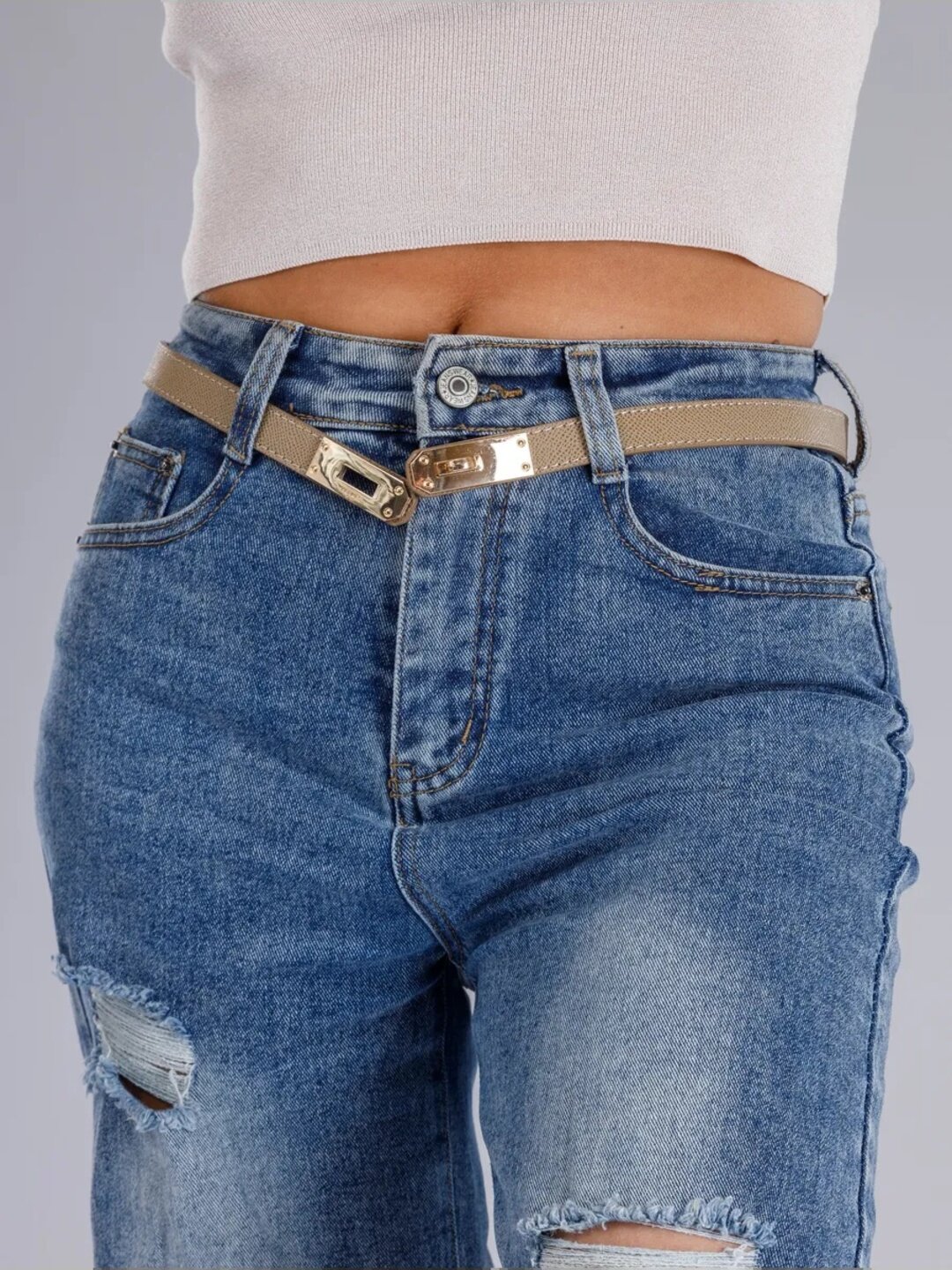 Ремень  для девочек и женщин, размер 100, хаки — фото 1