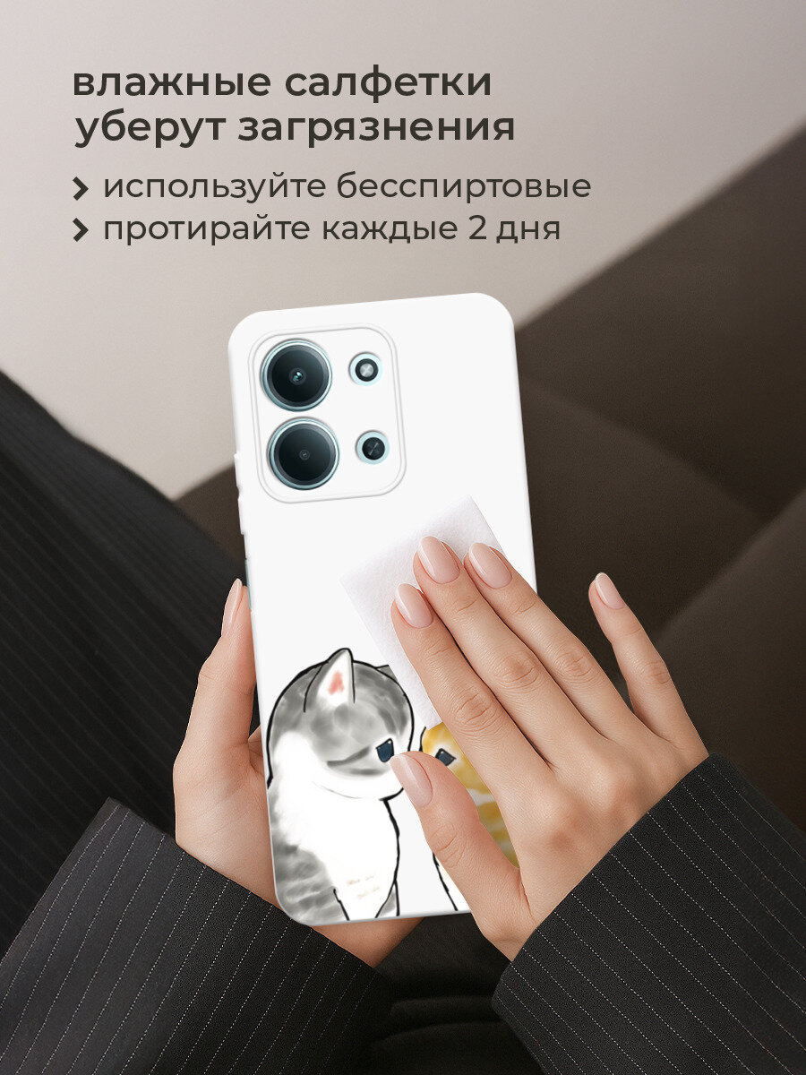 Чехол на Xiaomi Redmi 15C 4G /Poco C85 4G / Редми 15C 4G/Поко C85 4G с принтом Пара котиков — фото 1