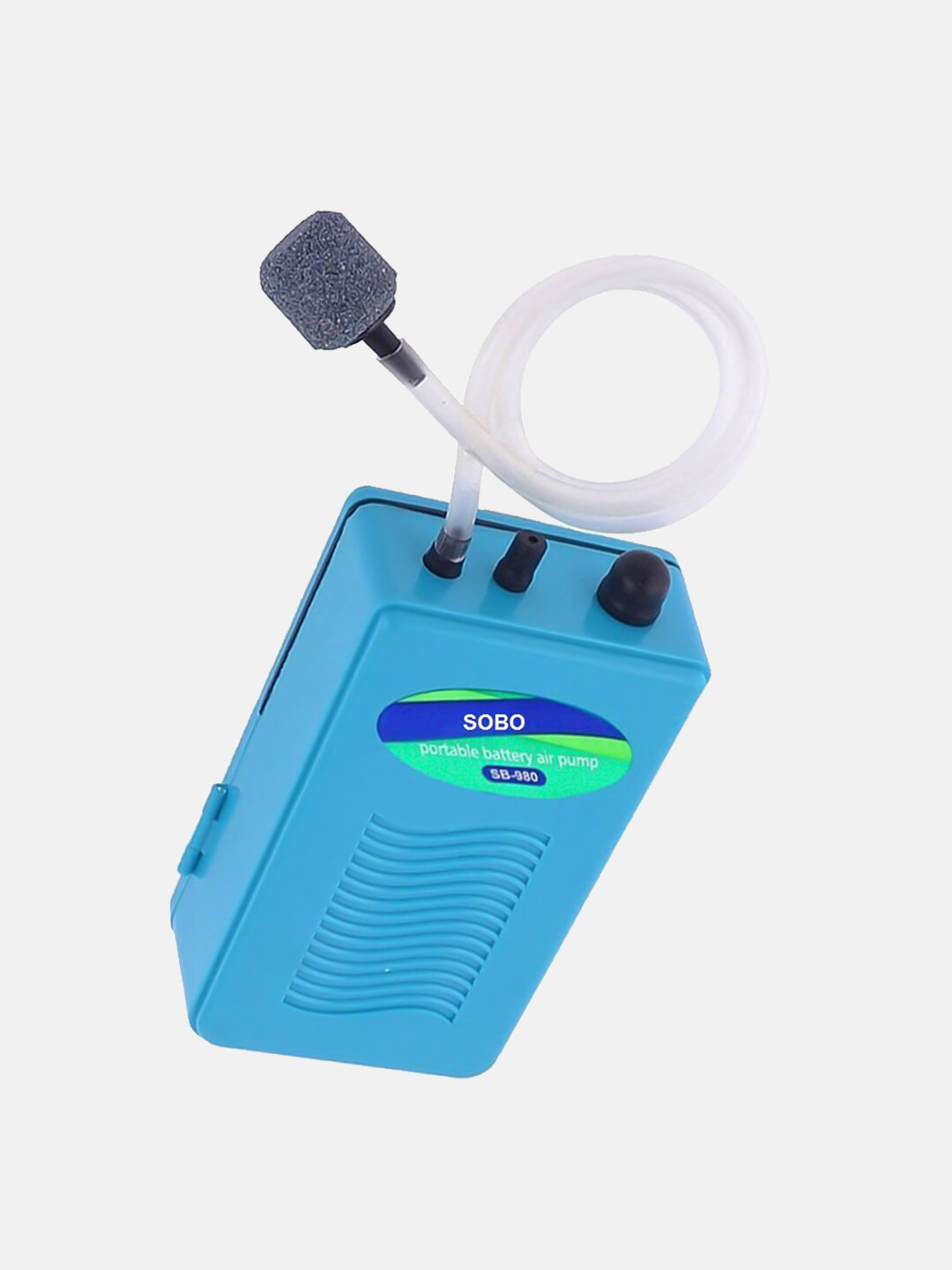 Компрессор аквариумный SOBO SB-980, на батарейках, пластиковый, 2 л/мин