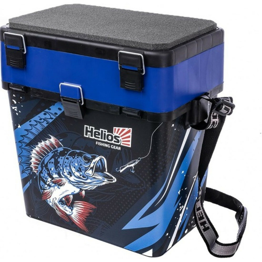 Ящик рыболовный Helios ICE FISHING PERCH HS-IB-19-IFB зимний, синий 19 литров
