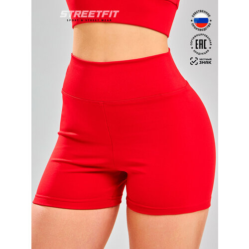 фото Шорты спортивные streetfit, размер xs, красный