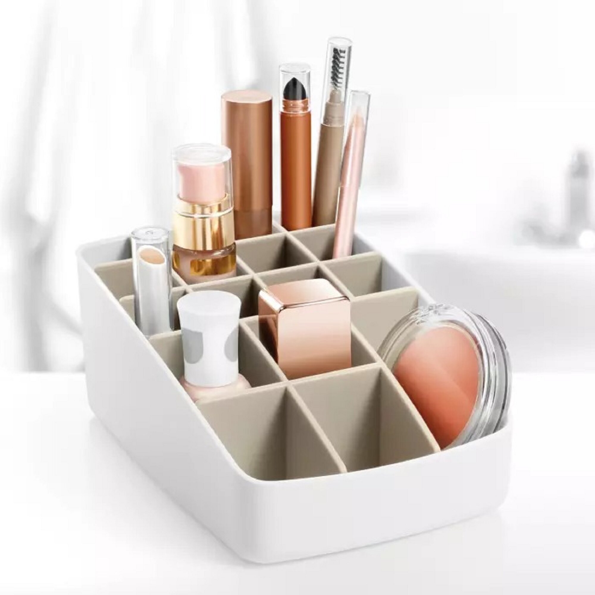 Органайзер Tescoma Lagoon для косметики, 17 отделений, пластик — фото 1