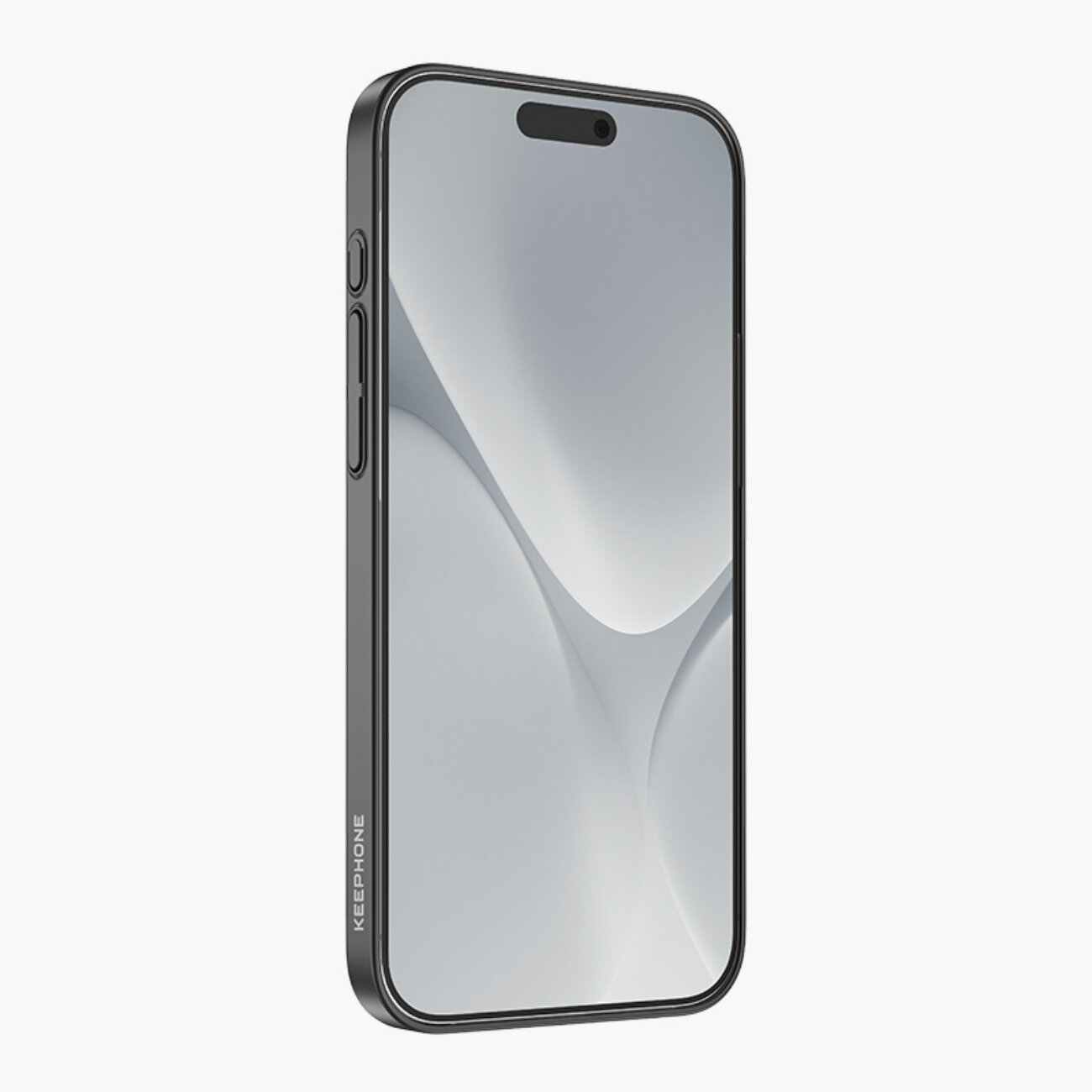 Чехол с MagSafe для iPhone 16 Pro Max KeePhone SkinGrip Матовый с металлическим блеском, защита камеры-Natural Titanium — фото 1