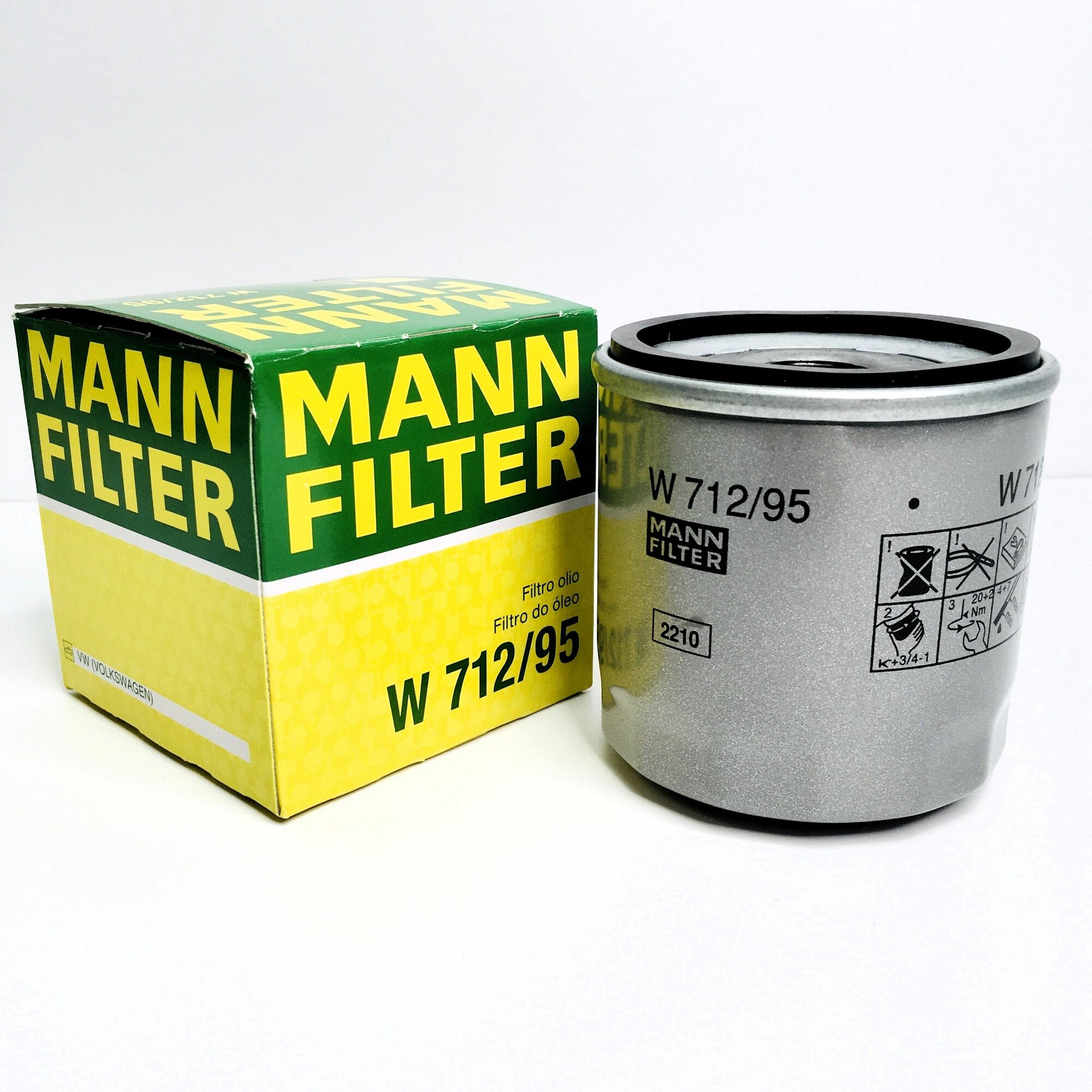 Фильтр масляный MANN-FILTER W71295 / Поло Джетта Тигуан Рапид Октавия Гольф / OEM 04E115561H