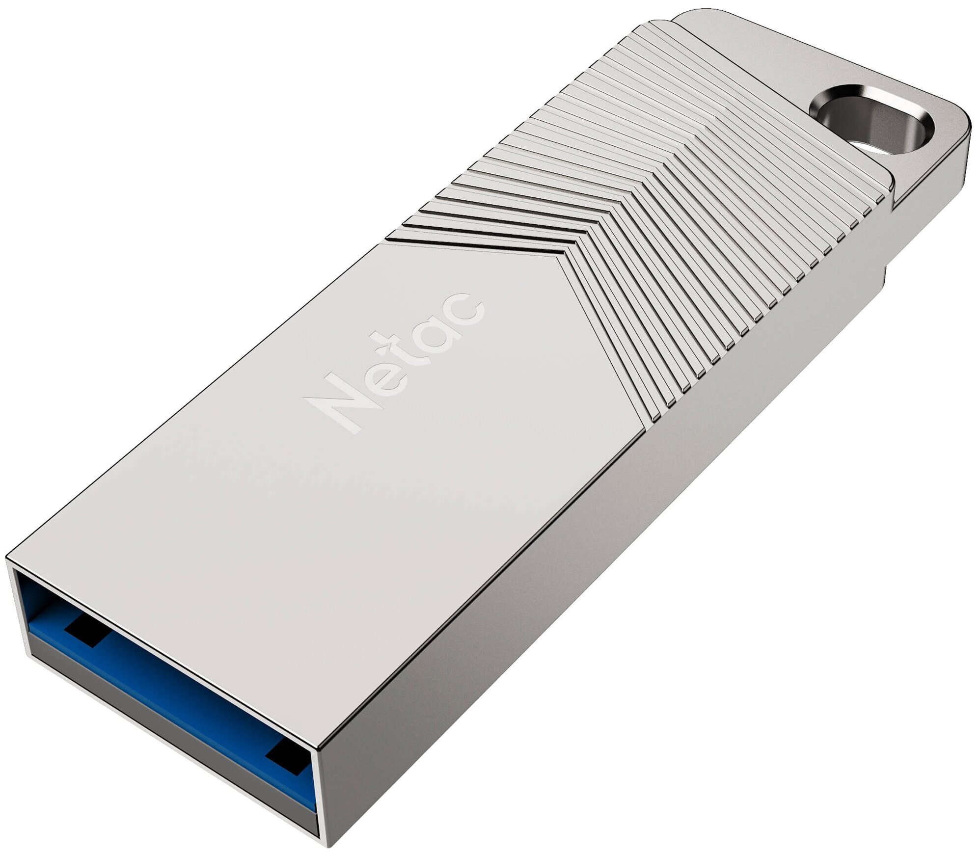 Флешка Netac UM1, 32 ГБ, USB 3.2, серебристый (NT03UM1N-032G-32PN)
