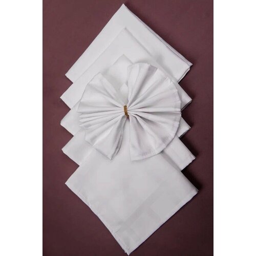 Салфетка 45х45 6шт Журавинка клетка белая БельВита 500₽