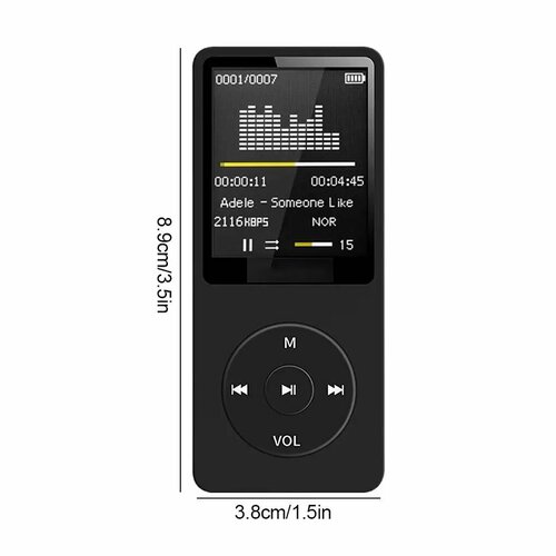 Портативный MP3-плеер Bluetooth Sony 64 ГБ Черный 869₽