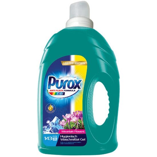 Гель для стирки Purox Color Moutain Flowers для цветных тканей 4.3 л