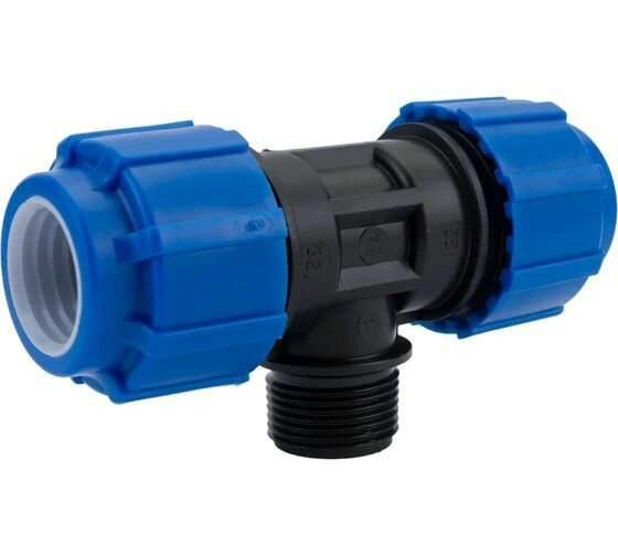 Тройник с наружной резьбой 32*3/4*32 ТПК-Аква 3 шт. — фото 1