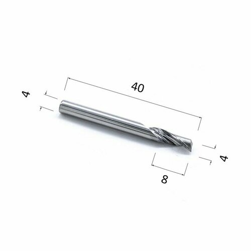 Фреза DJTOL AL1LX10.40 спиральная однозаходная (по алюминию)