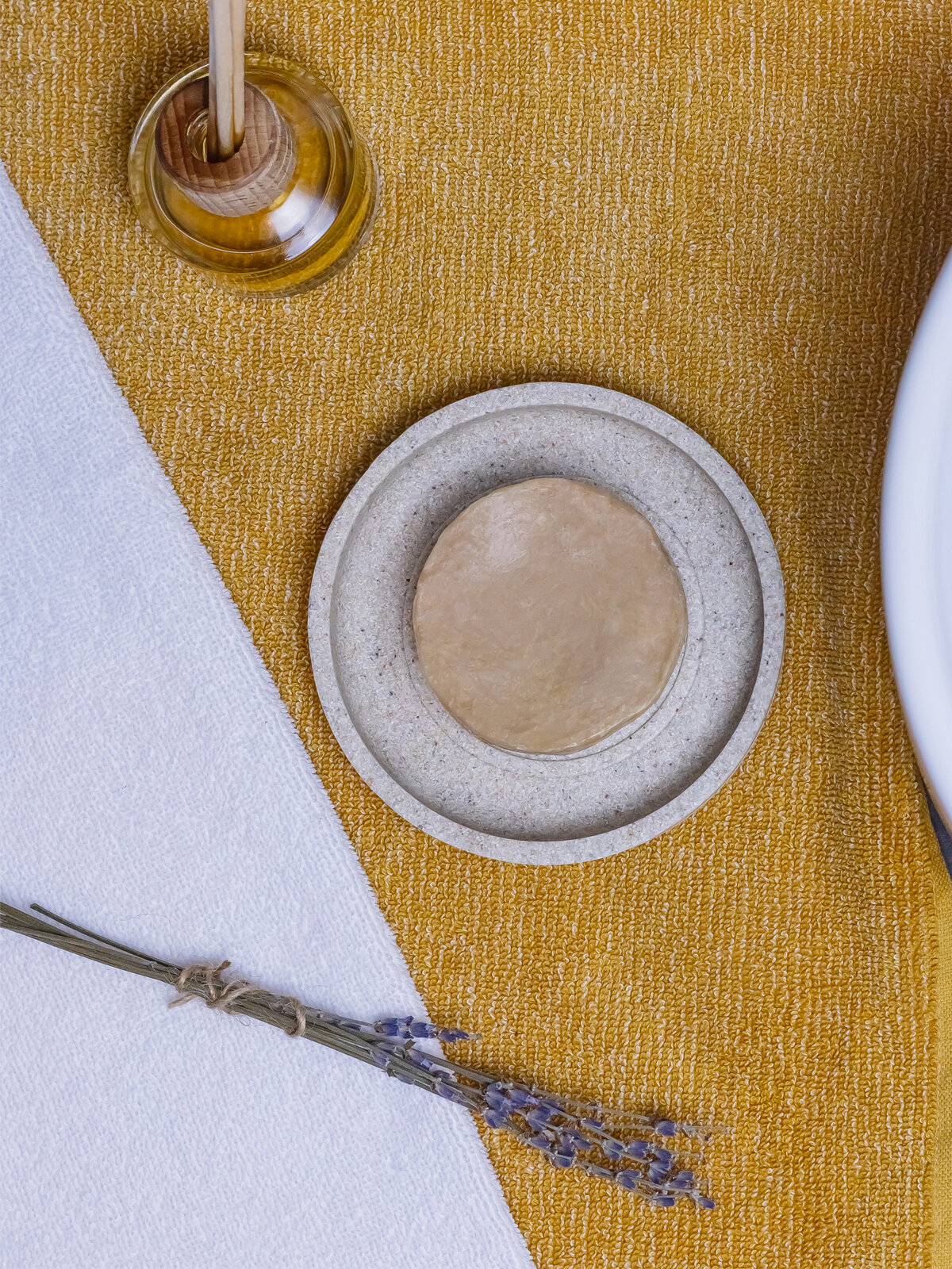 Мыльница для ванной комнаты коллекция Санд материал полирезин Master House — фото 1