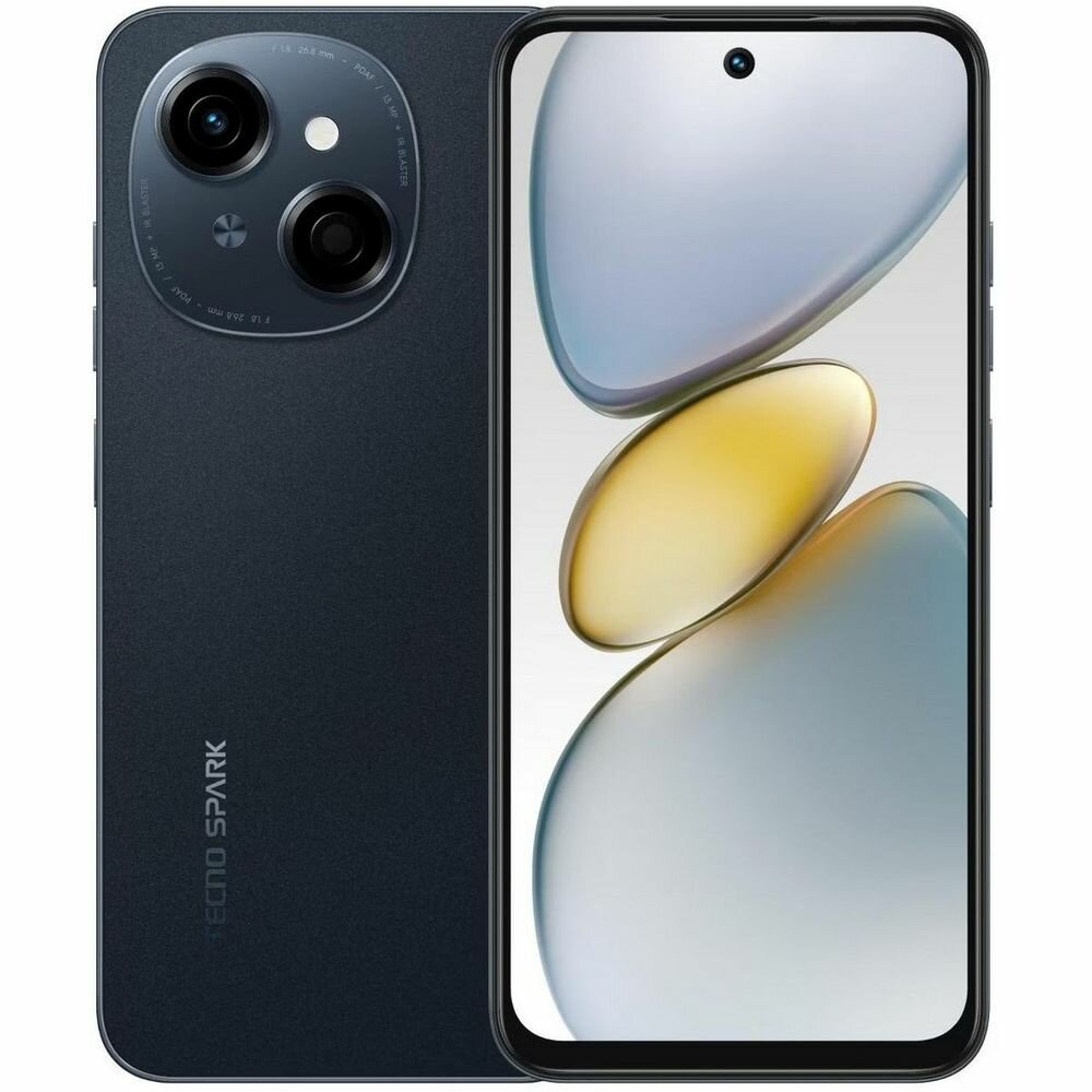 Смартфон Tecno Spark Go 1, Android 14, 6.67", 4/128 Гб, чёрный