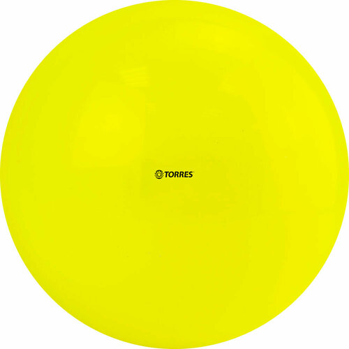 Мяч для художественной гимнастики TORRES AG-19-04, диаметр 19 см, желтый