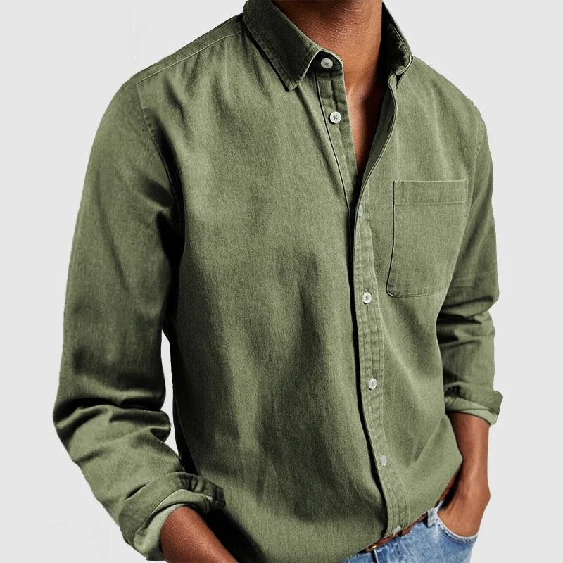 Рубашка , размер 48, military green