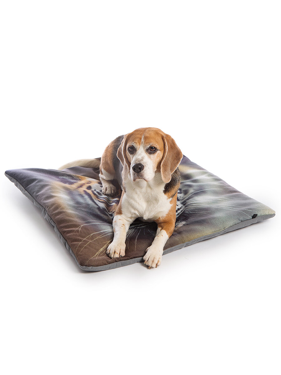 Лежанка подстилка "Пятница", замша, для кошек и собак, 68х68 см