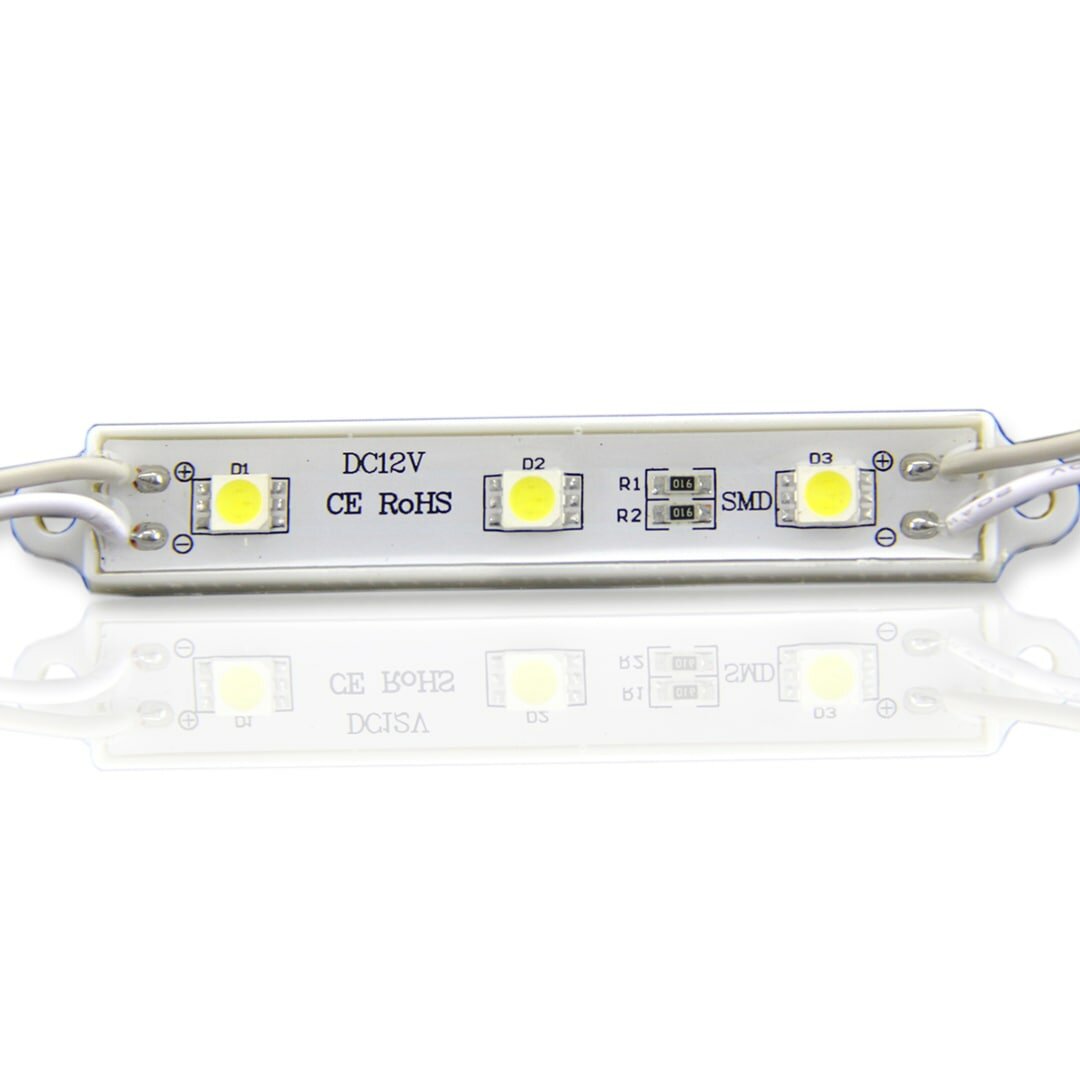 Светодиодный модуль линейный 5050-3 MOD6 (0,72W, 12V, white)