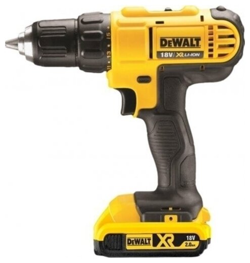 Дрель-шуруповёрт DeWALT DCD771D2, 18В, 42 Нм, подсветка, быстрозажимной патрон