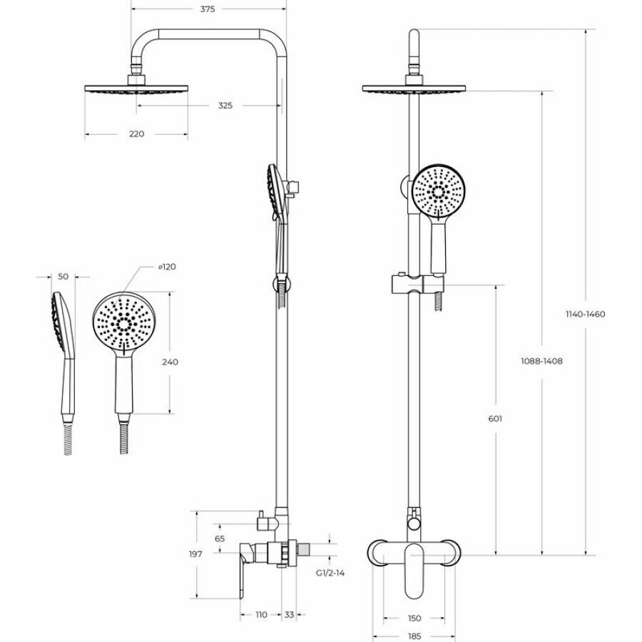 Душевая стойка Cezares - фото №4