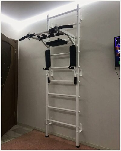 Изображение товара Усиленная шведская стенка "Светофор Мультихват", белая