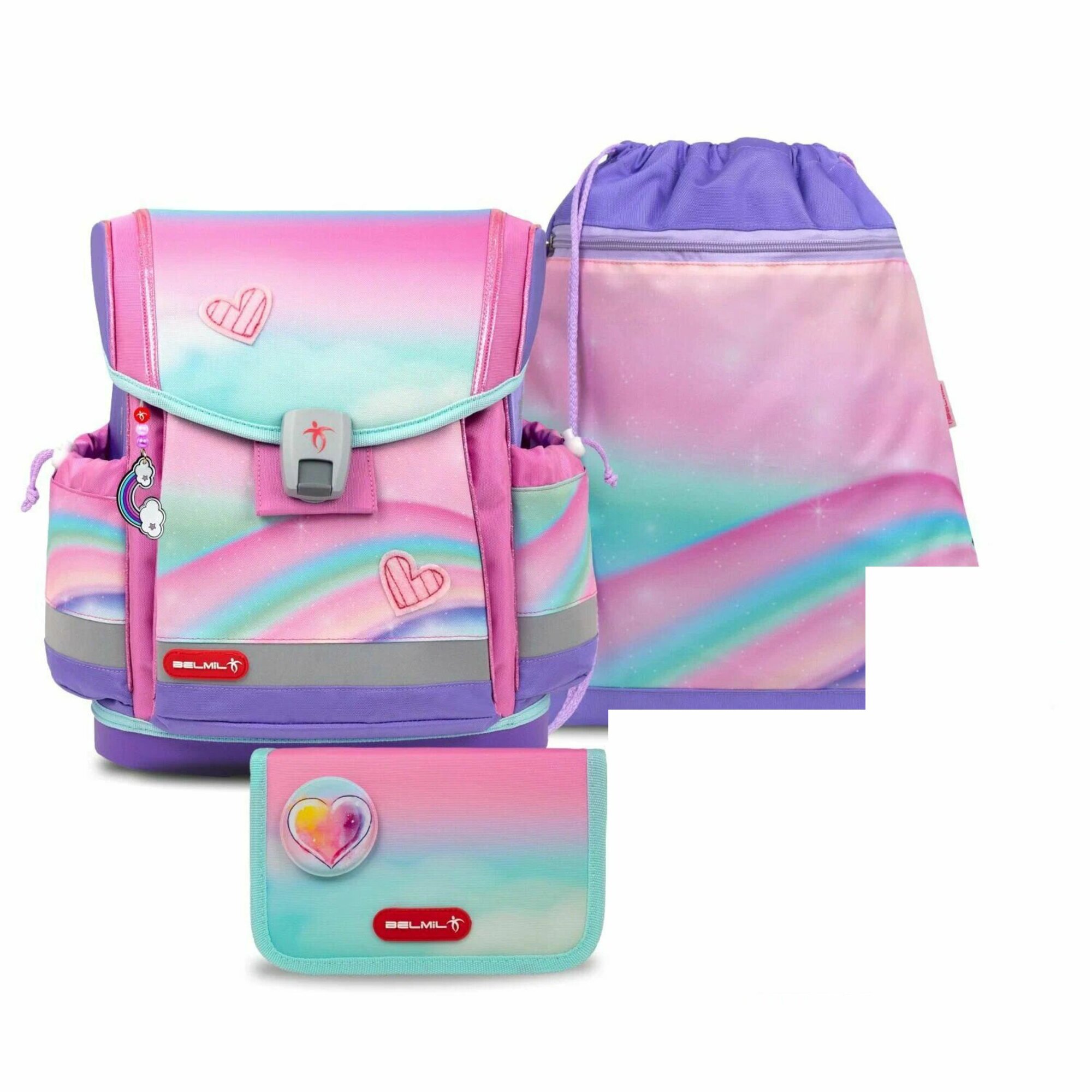 Ранец школьный Belmil Classy Plus Dreamland с наполнением BEL-CLP-405-78-A10-SET 990 гр для девочки