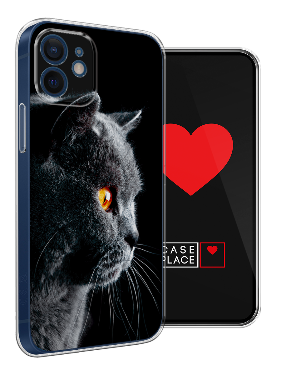 Чехол на Apple iPhone 12 mini / Айфон 12 Мини с принтом Благородный кот британец — фото 1