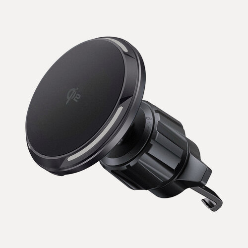 Изображение товара Автомобильный держатель MageSafe QI2 Flex, два вида крепления, беспроводная зарядка, черный, Deppa, 55212