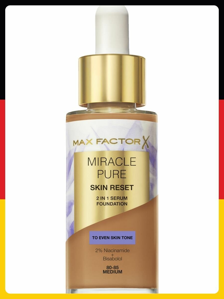 Тональный крем Max Factor Miracle Pure Skin Reset Foundation 80-85 medium