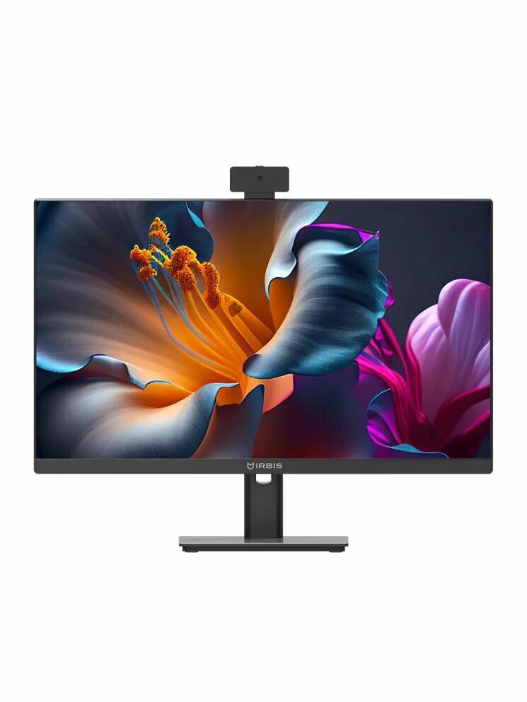 Моноблок 23.8' Irbis SMART AIO 24i5D2165HC i5-12400/16GB/512GB/1920x1080/kbd/mouse/GbitEth/WiFi/BT/cam/Win11Pro/black