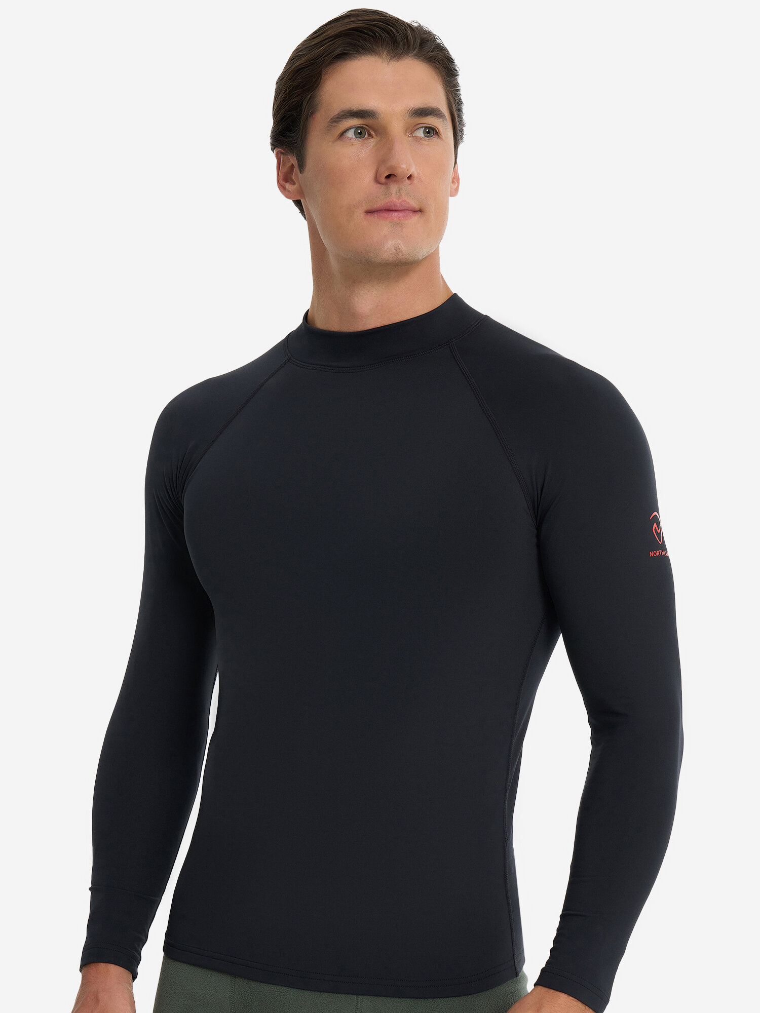Термолонгслив Northland Men's Basic base layer top, размер 48, черный — фото 1