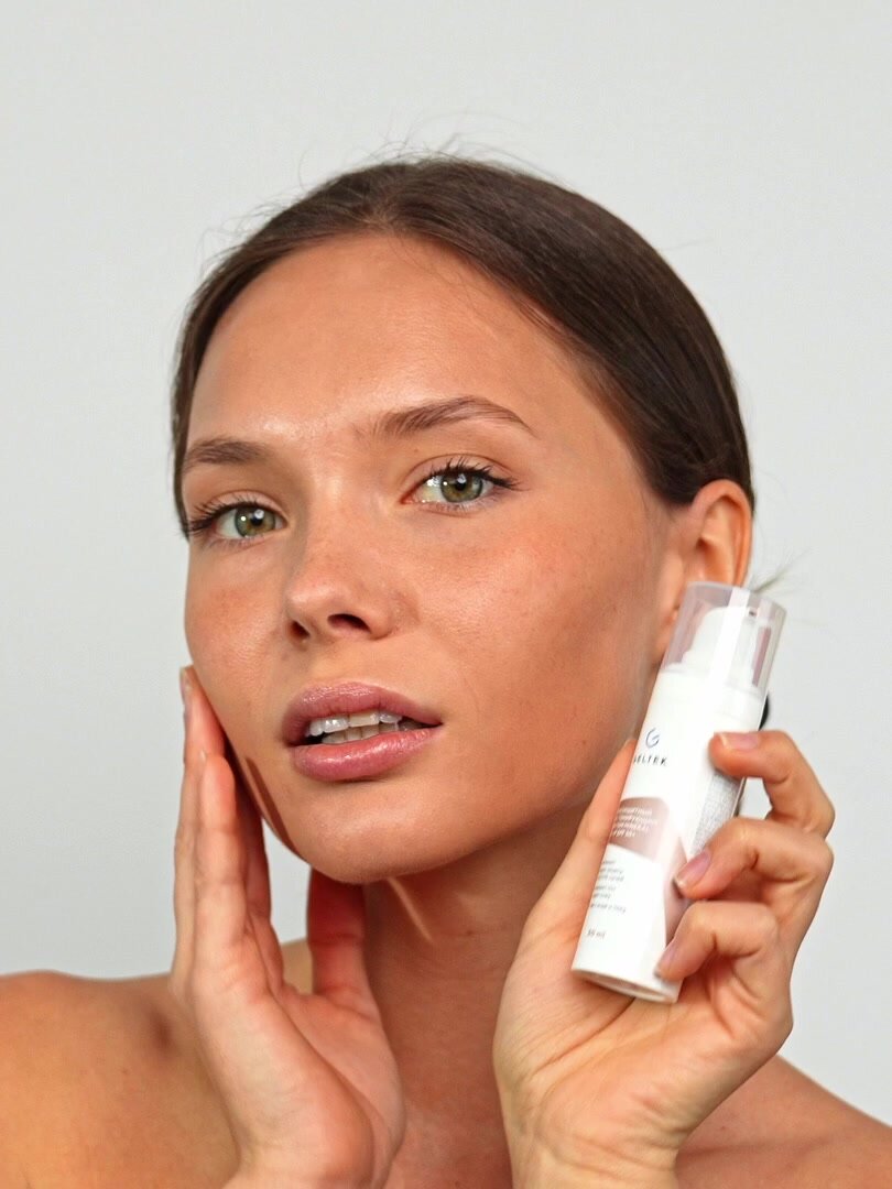 Гельтек Солнцезащитный крем с тонирующим эффектом Mineral Tone-Up SPF 50+ тон Pink Ivory, 30 мл — фото 1