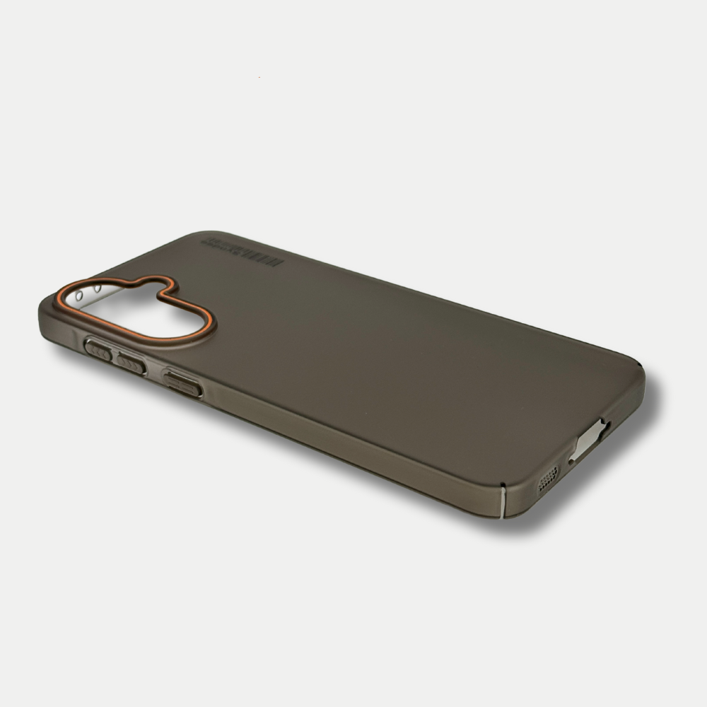 Чехол для смартфона SAMSUNG GALAXY A06, чёрный матовый, пластиковый, не желтеет — фото 1