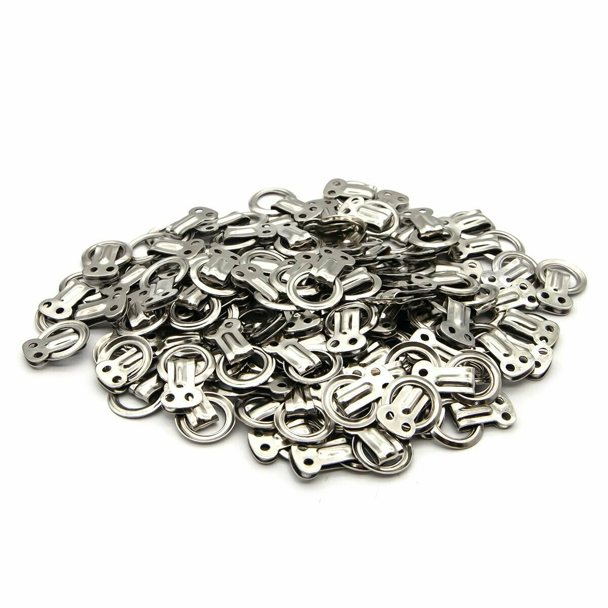 Кольцо ковровое с подвесом, 25 мм, диаметр 15 мм, цвет никель, Айрис, 100 шт — фото 1