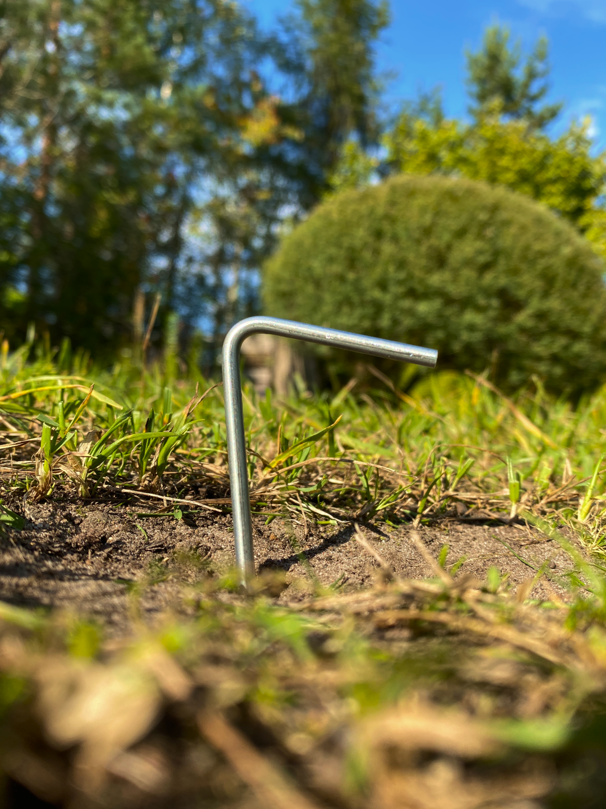 Колышки для палатки, металлические (оцинкованная сталь) набор 10 штук — фото 1