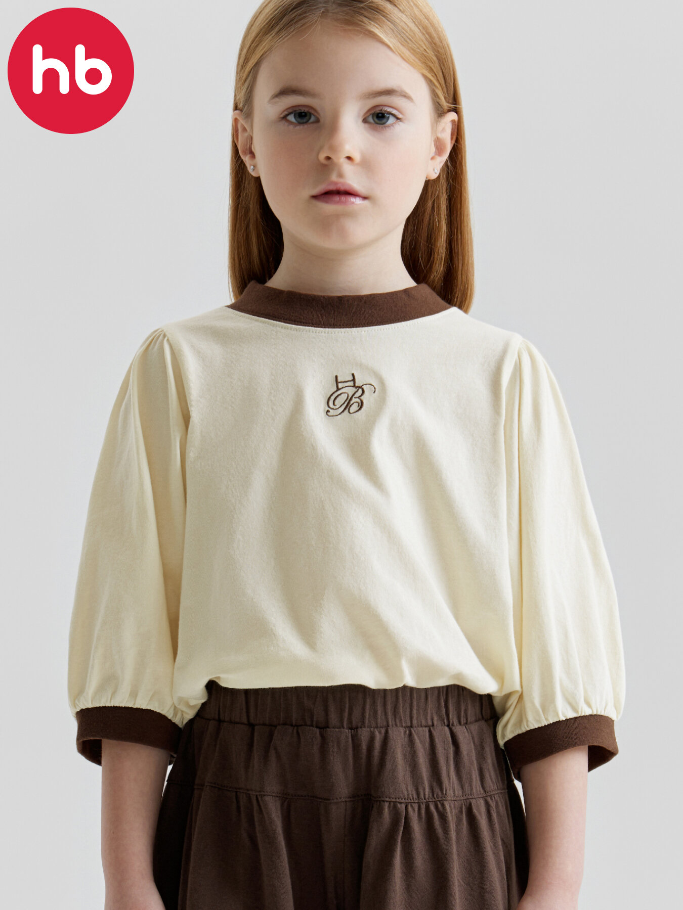 Футболка Happy Baby детская, размер 116-122, белый