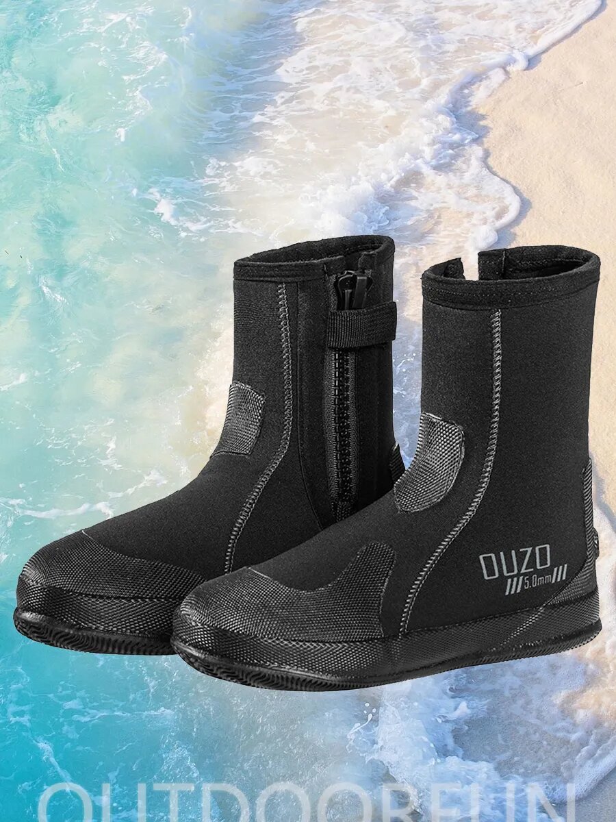 Нескользящие неопреновые ботинки для дайвинга толщиной 5 мм