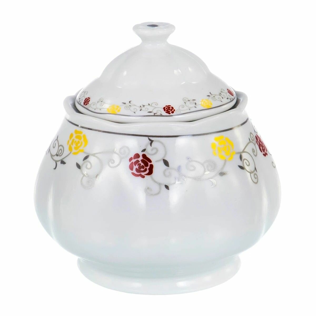 Сахарница Guterwahl  Венера   Алиот  серебристый декор  фарфор  400 мл