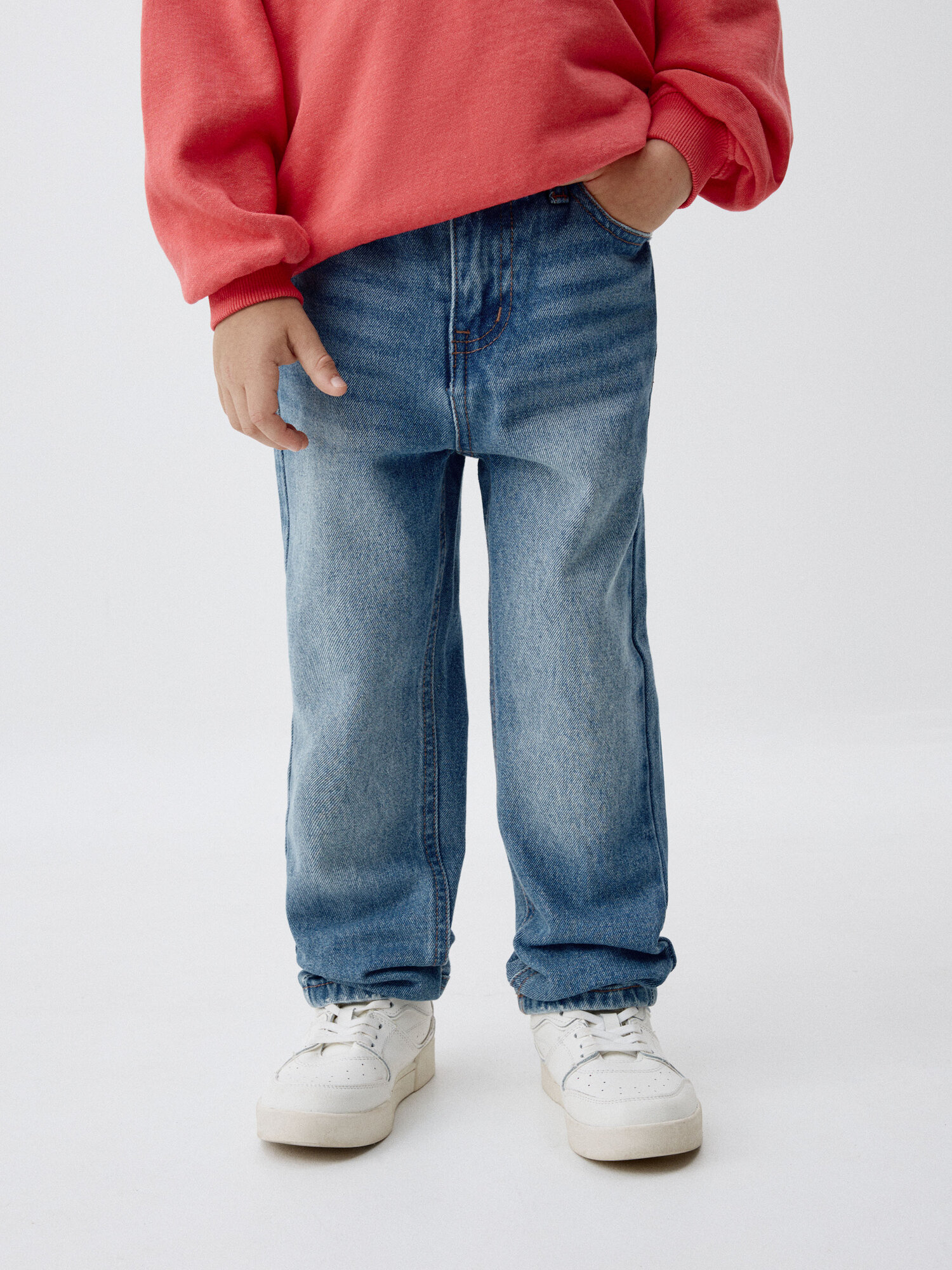 Джинсы Sela Осень-зима 2025 размер 116 голубой индиго