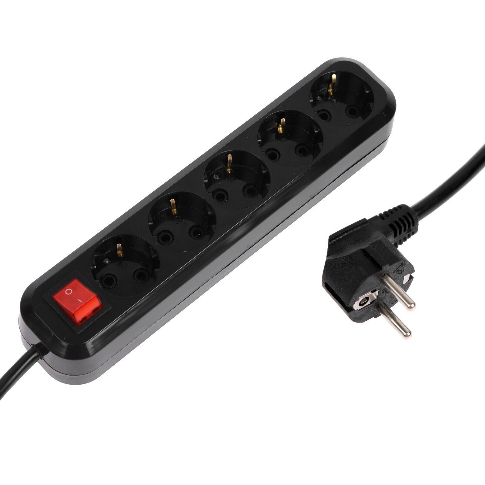 Сетевой фильтр удлинитель SP5B-330 - 5 роз - 3 м - черный