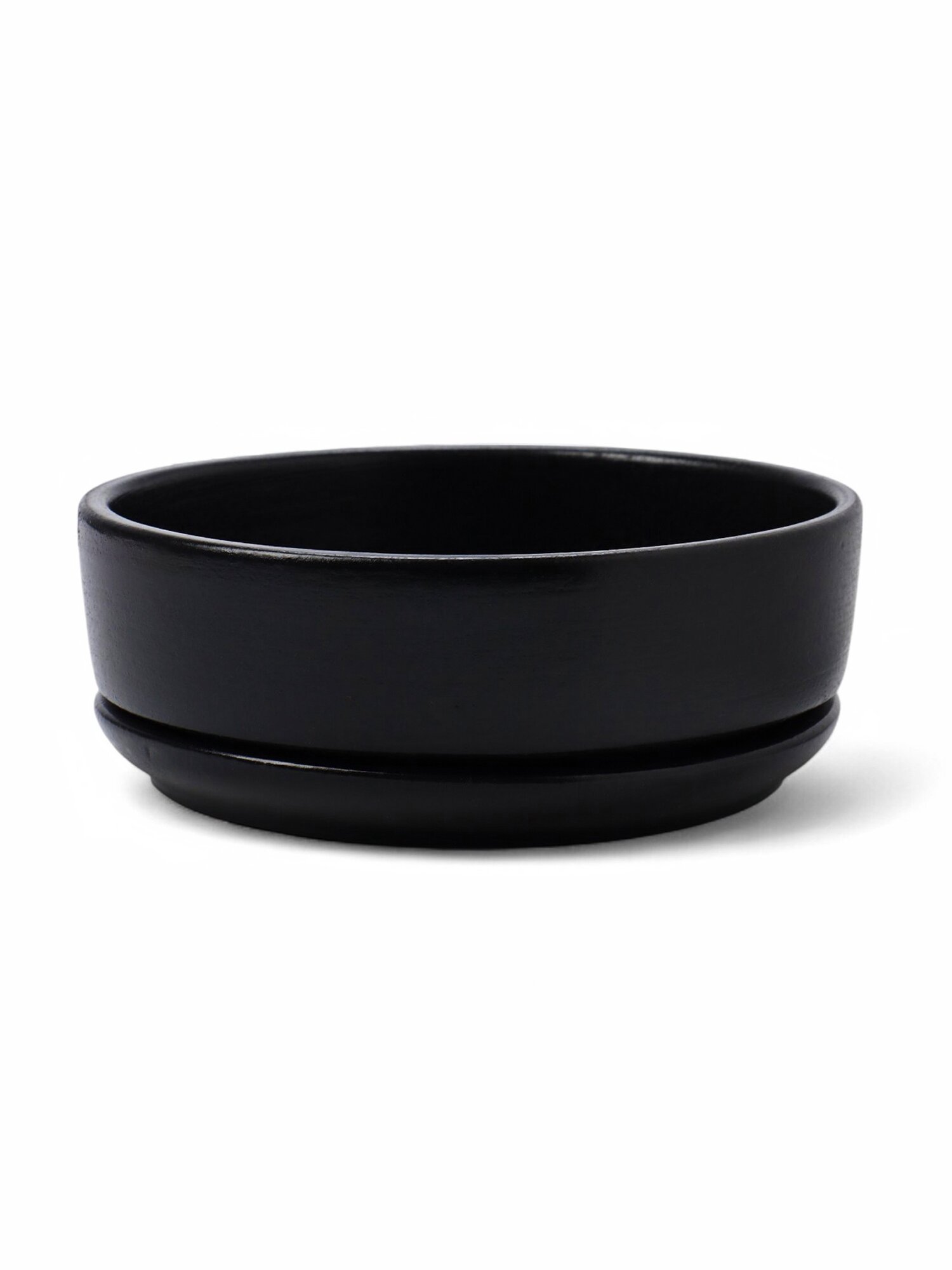 Горшок бонсайница 07 л 15×55 см для кактусов и суккулентов черный керамика 