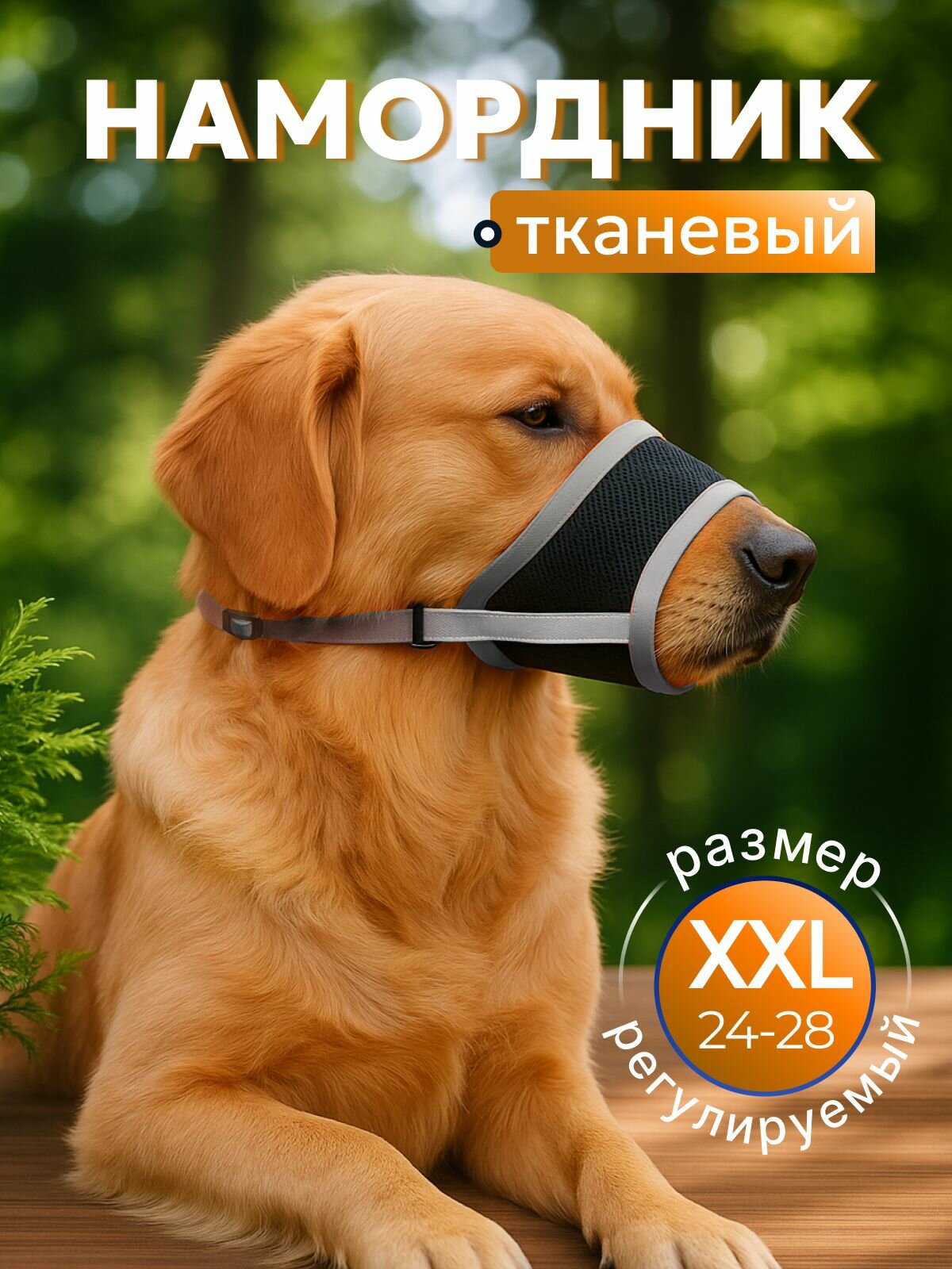 Намордник для собак дышащий регулируемый